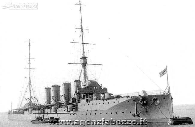 Navi da guerra H.M.S. Bristol 1910 incrociatore ricognitore di 1ª